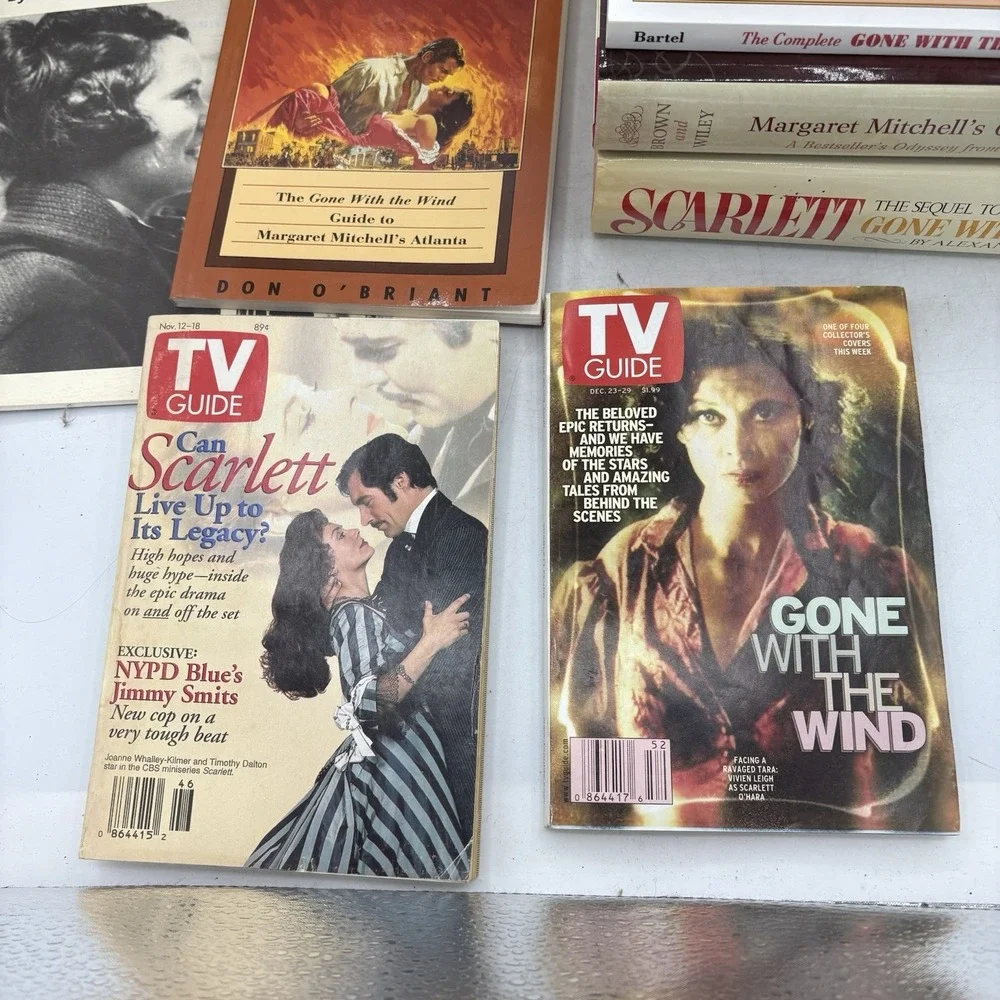 Gone With the Wind Collector Items Media Books VHS Bundle Lot of 11 Vintage